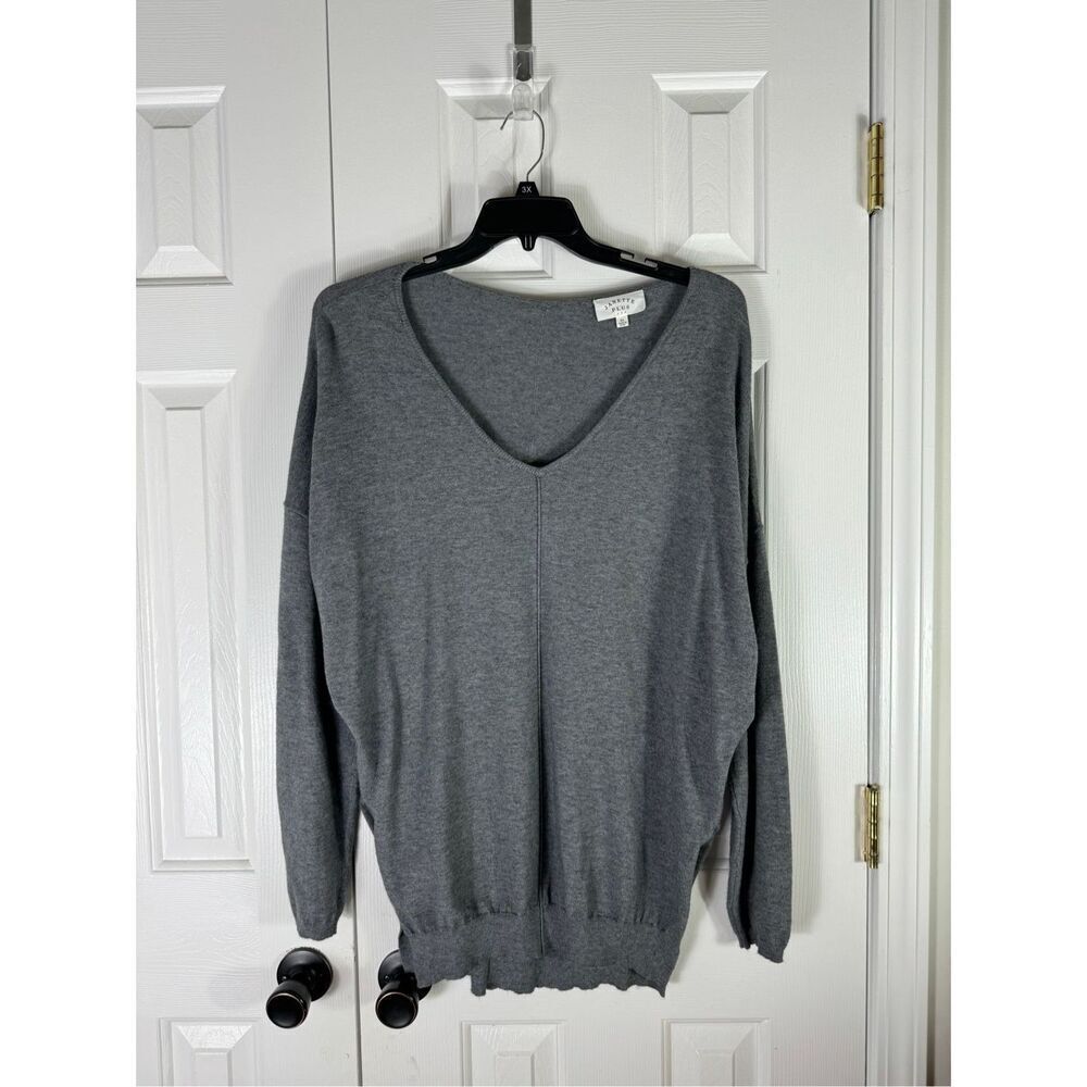 Janette Plus  Womens Gray Sweater Size 2x